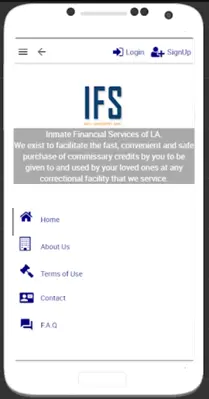 Inmate Financial Services android App screenshot 1